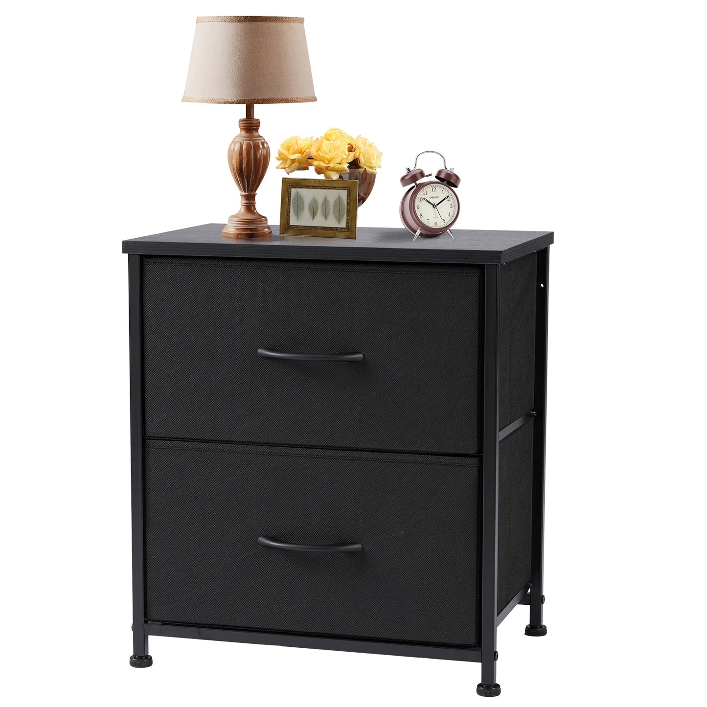 Nightstand Bedside Coffee Sofa Tea Table 2 Drawers