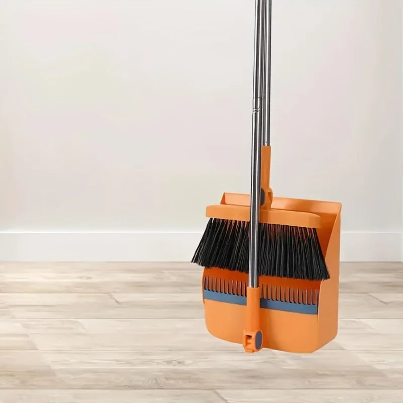 Set Broom and Dustpan with Long Handle –
