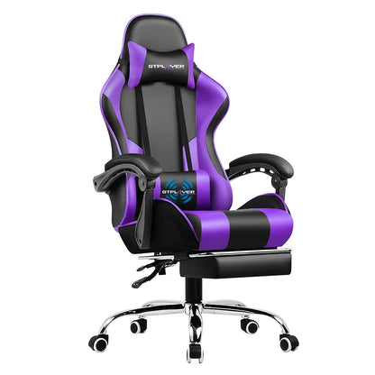 GTPLAYER Gaming Chair with Footrest,