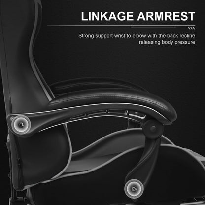 GTPLAYER Gaming Chair with Footrest,