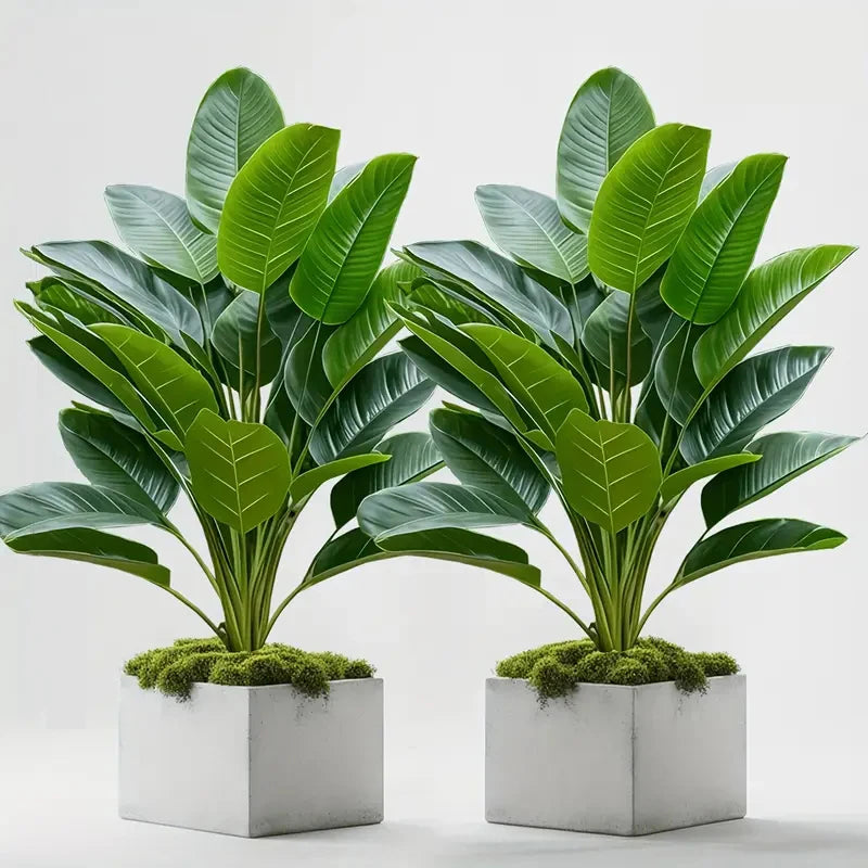 2 pieces of artificial tropical plant