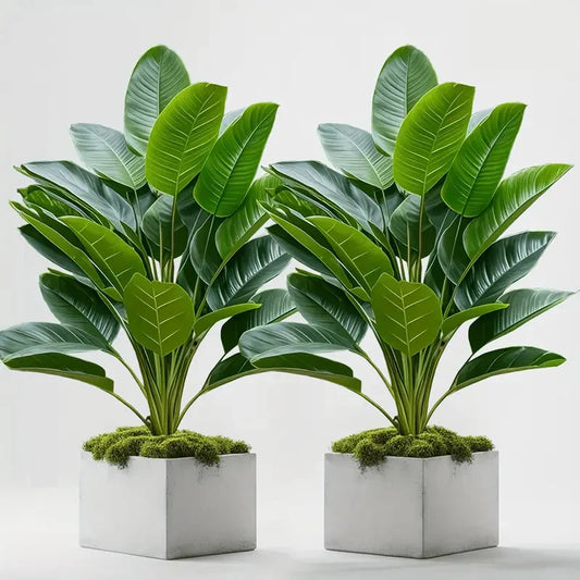 2 pieces of artificial tropical plant