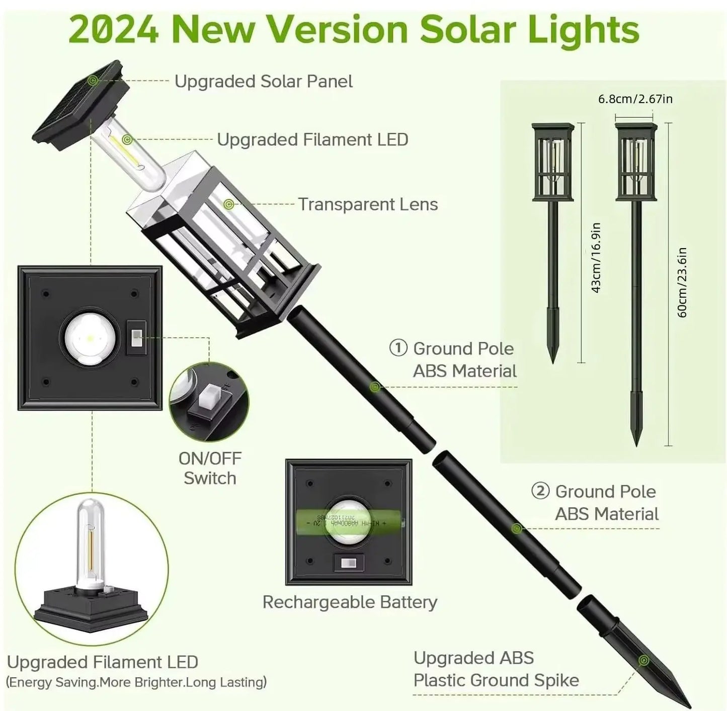 Solar Pathway Light Outdoor Solar Lamp