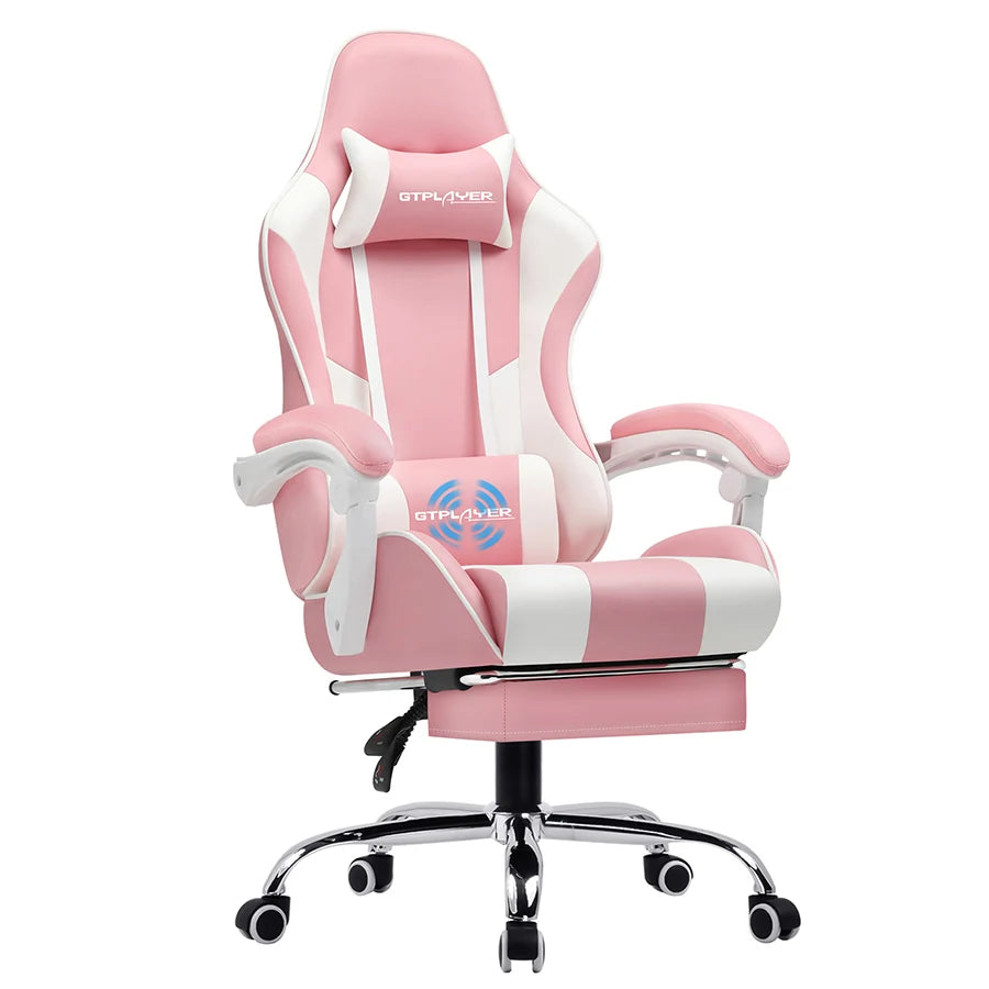 GTPLAYER Gaming Chair with Footrest,