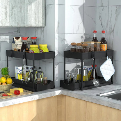 2 Pack Under Sink Organizer