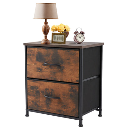 Nightstand Bedside Coffee Sofa Tea Table 2 Drawers