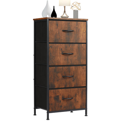 JHK Dresser For Bedroom With 4 Fabric Drawers