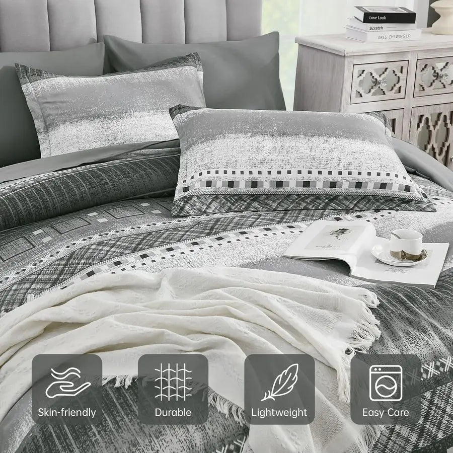 8 Piece Queen Size Comforter Set,