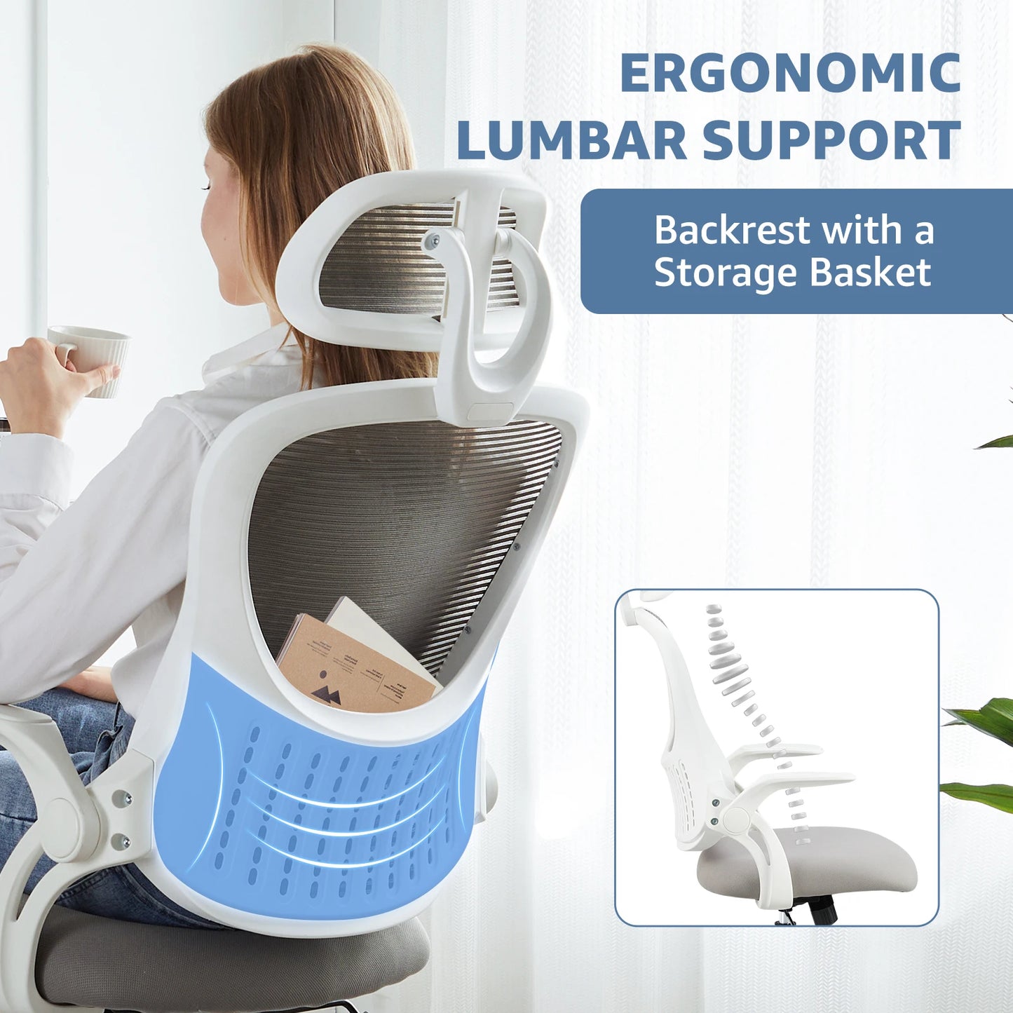 Mesh Ergonomic Office Desk Chair Home Office
