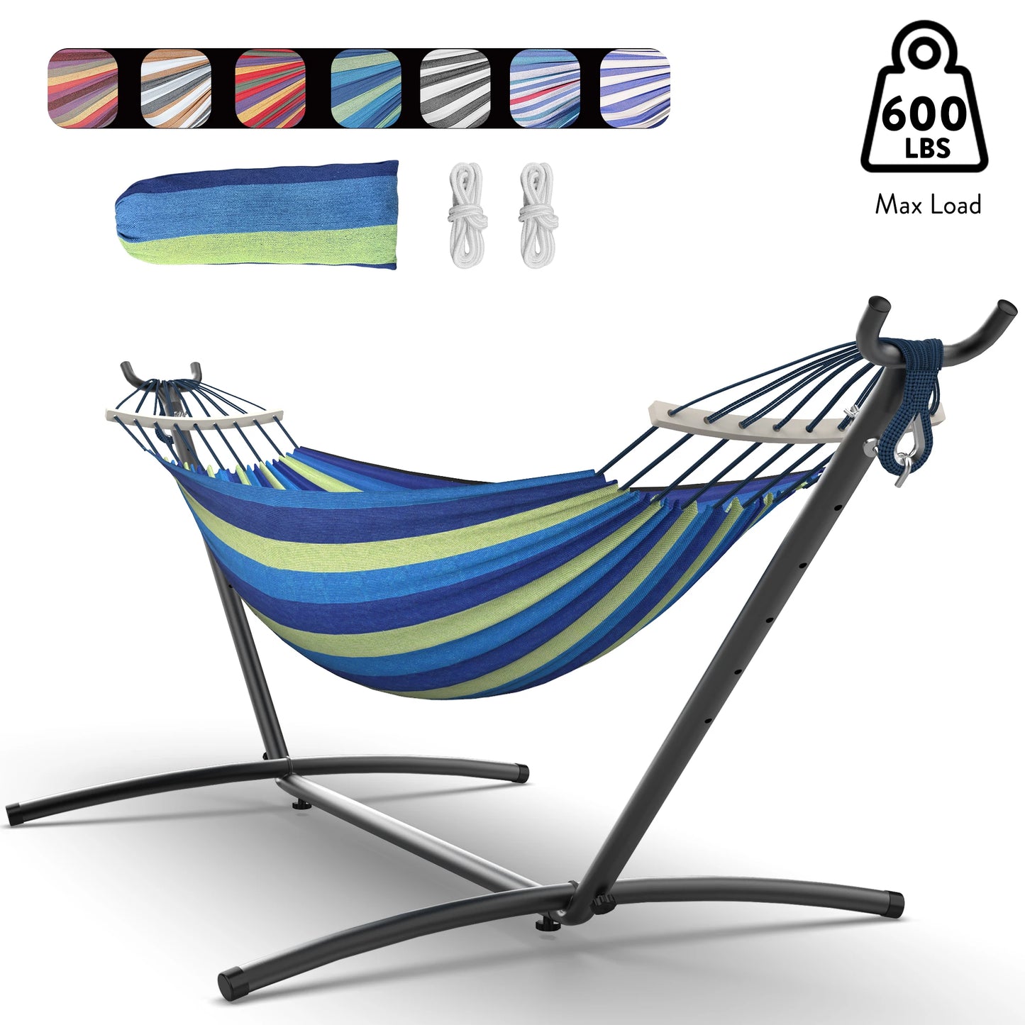 Gyroor Hammock with Adjustable Stand- Hammock Bed