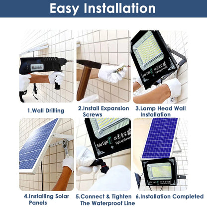 Led Solar Flood Light High Bright 2 Head