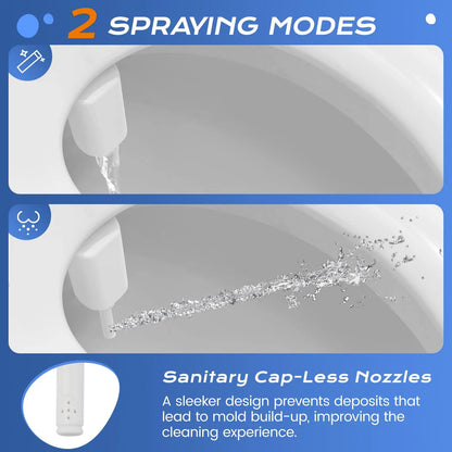 Ultra-Slim Bidet Attachment for Toilet