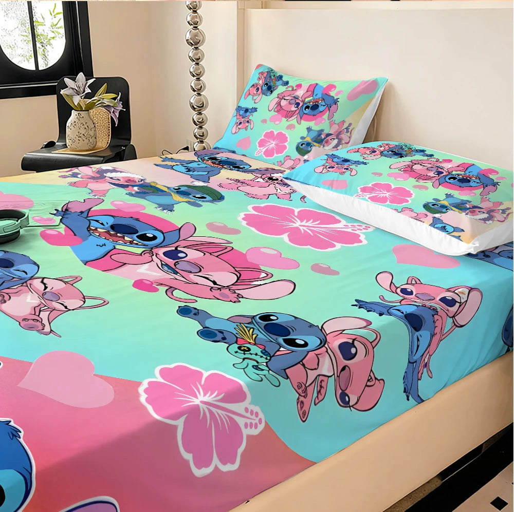 Disney Stich stretch bed Set