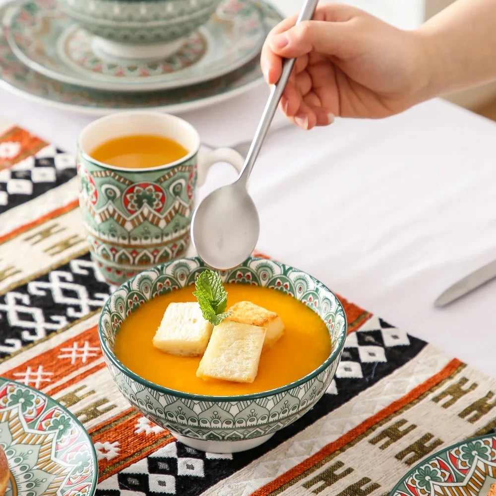 Vancasso Bohemian Mandala Patterned Ceramic Tableware