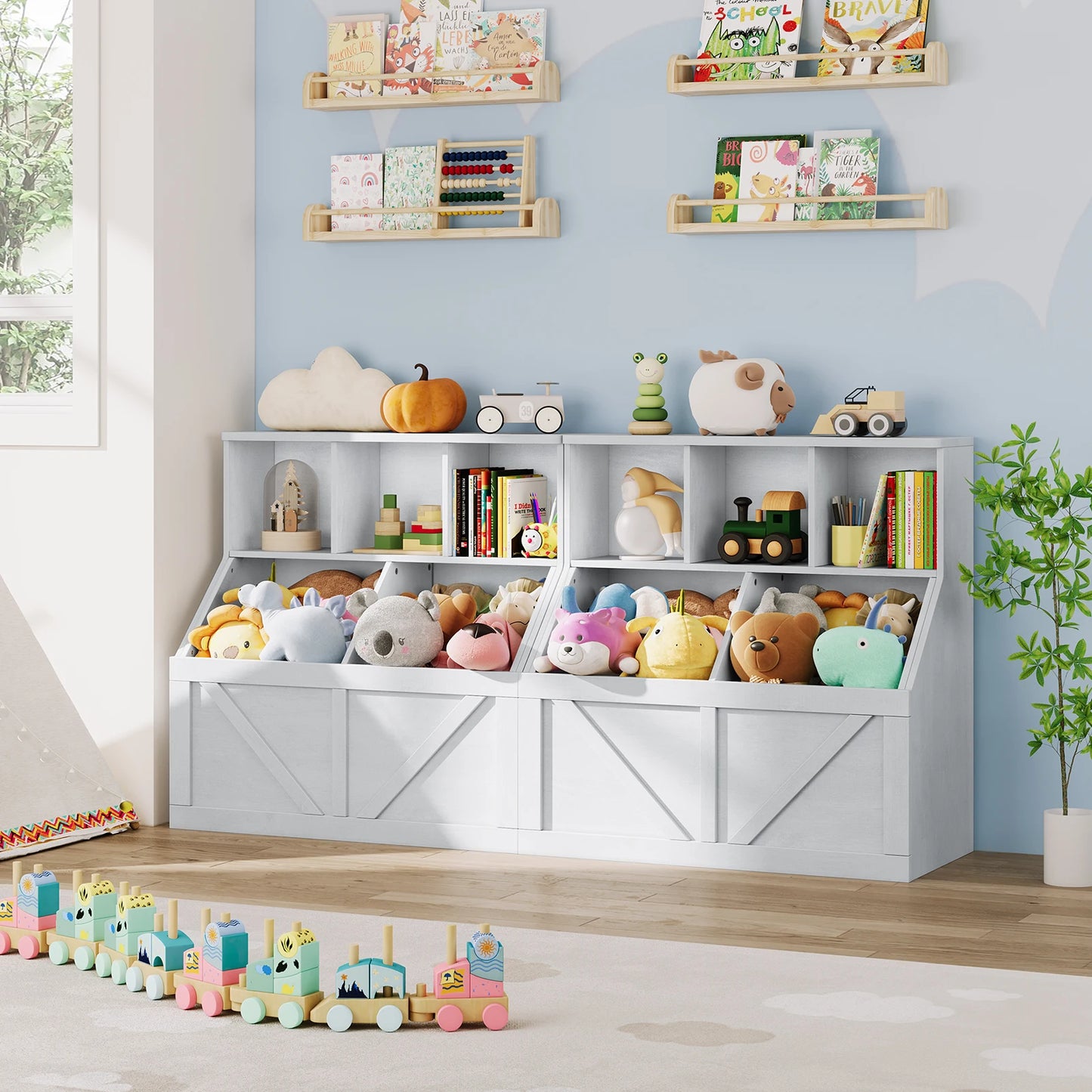 Hobby Lane Toy Storage Organizer with Bookshelf