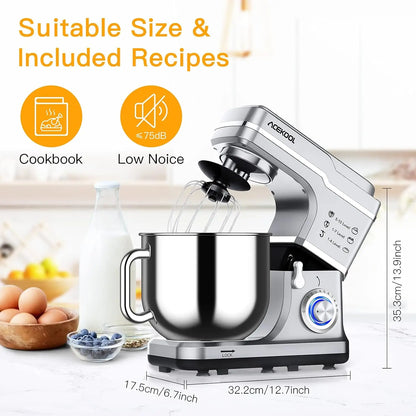 7.5QT 10-Speed 660W Tilt-Head Electric Food Mixer       
Splash Guard
