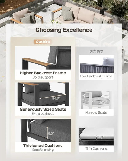 Conversation Sets with Washable Thick Cushions