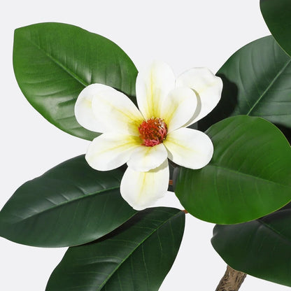 Artificial Magnolia Tree in Planter Pot, Faux