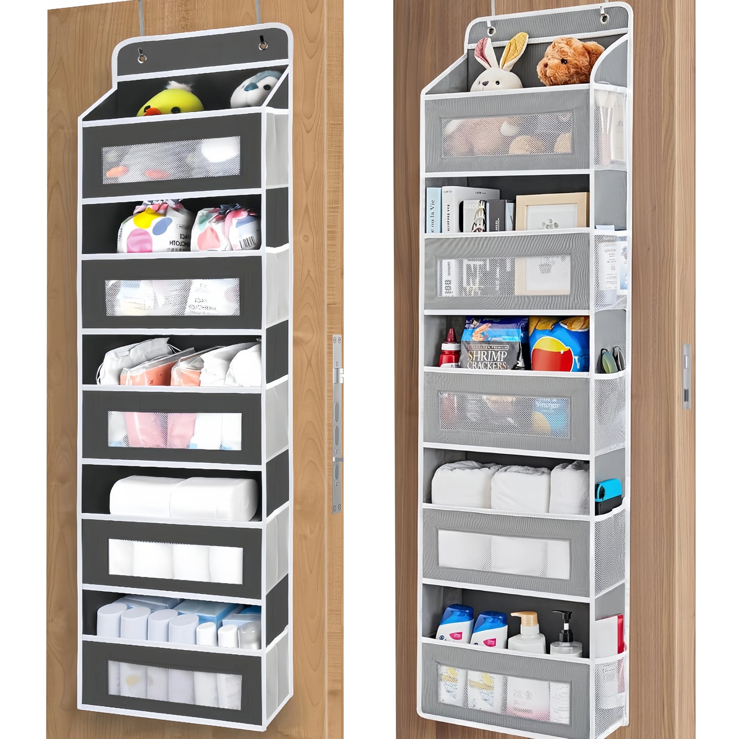 Over Door Hanging Organizer Large Pocket Storage,