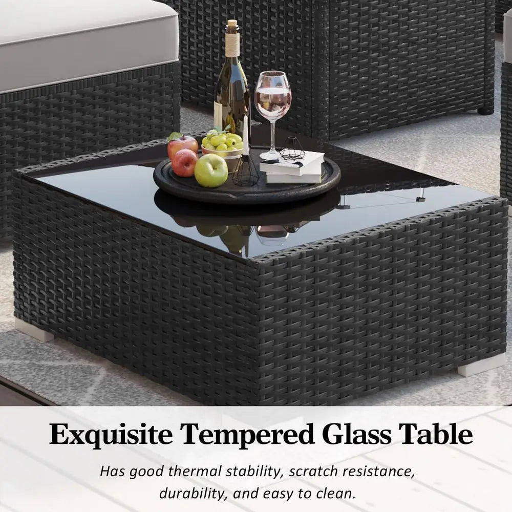 15-Piece Patio Furniture Set, Fire Pit
