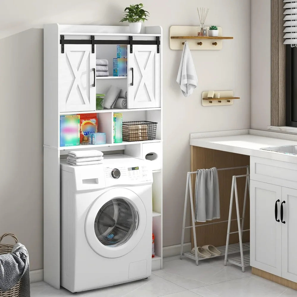 Farmhouse Over Toilet Storage Cabinet