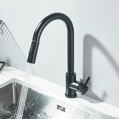 Pull Out Kitchen Faucet Deck Mounted  Tap