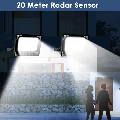 Led Solar Flood Light High Bright 2 Head