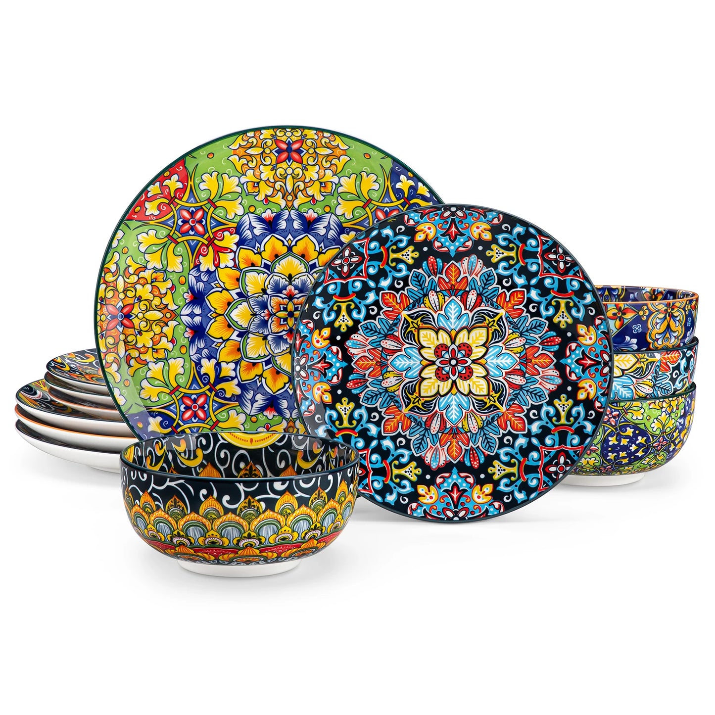 vancasso Ceramic Bohemian Style Dinnerware Set