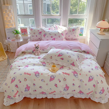 Sanrio Kids Bedding Set Duvet Cover Sheet