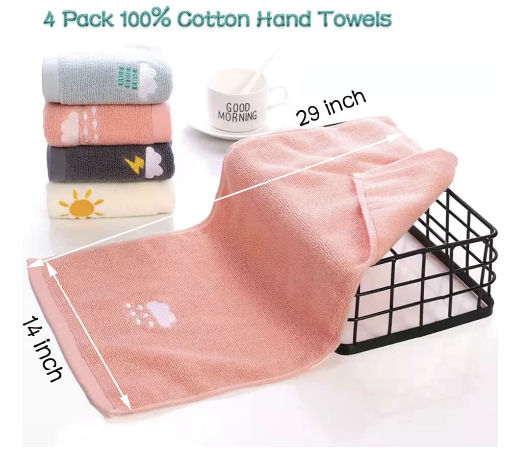 Bathroom Hand Towels, Cotton. Highly Absorbent