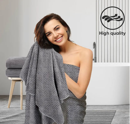 Bath Towels, Pack of 2, Microfiber Soft