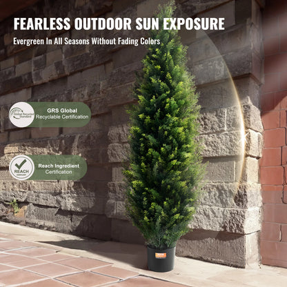 SucceBuy Artificial Cedar Topiary Plant