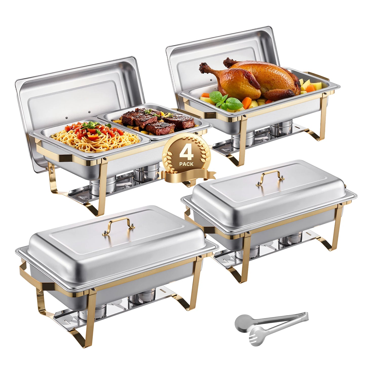 SucceBuy Chafing Dish Buffet Chafer Warmer Server