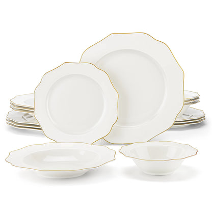 MALACASA 16-PIECE Nordic European Tableware Set