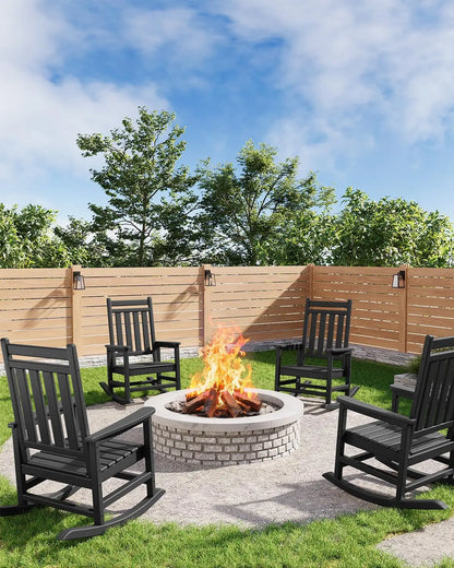 Outdoor Rocking Chair, Ergonomic Design, for Porch