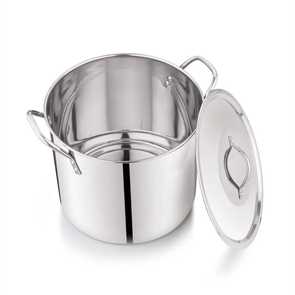 8-Qt Stainless Steel Stock Pot Ultra Durable