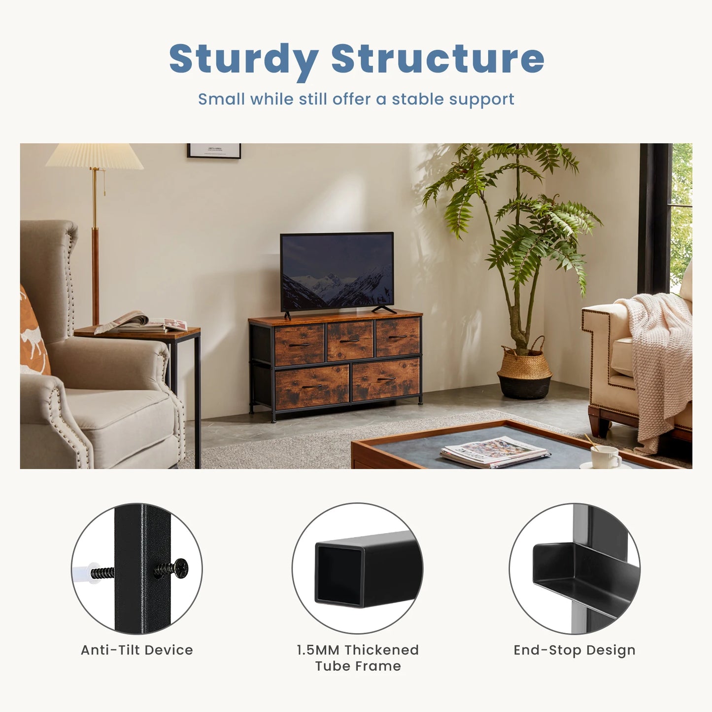 JHK Living Room Display Cabinet Wardrobe Assembly