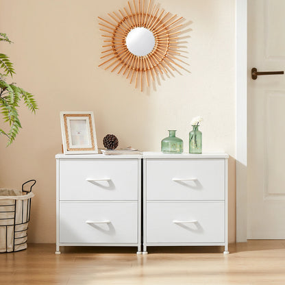 Nightstand Bedside Coffee Sofa Tea Table 2 Drawers