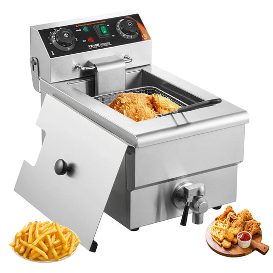 SucceBuy Commercial Deep Fryer Electric Countertop Fryer