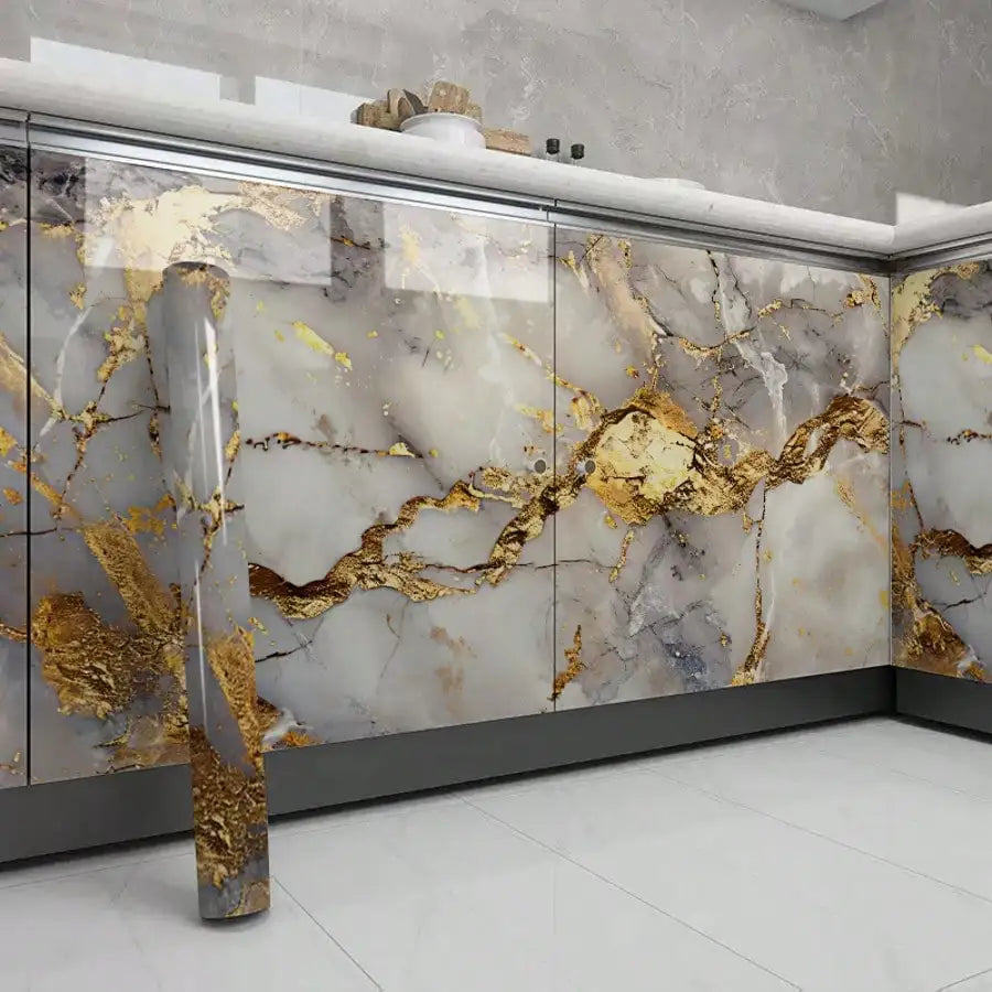 1 roll Waterproof Marble Wallpaper
