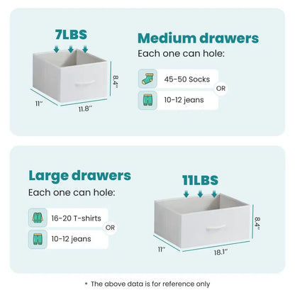 Dresser for Bedroom, 7 Storage Drawers