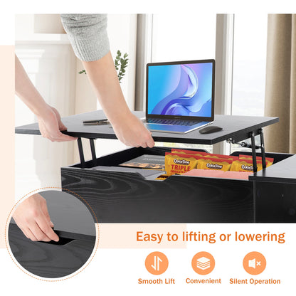 JHK Lift Top Coffee Tables, Adjustable Storage