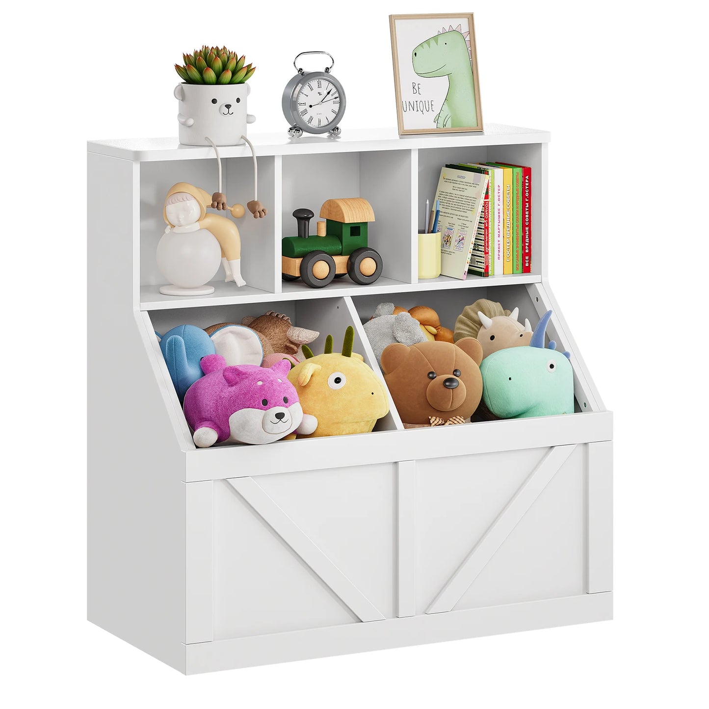Hobby Lane Toy Storage Organizer with Bookshelf