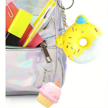 JOYFY 28 Pack Dessert squishy toys,  Keychains