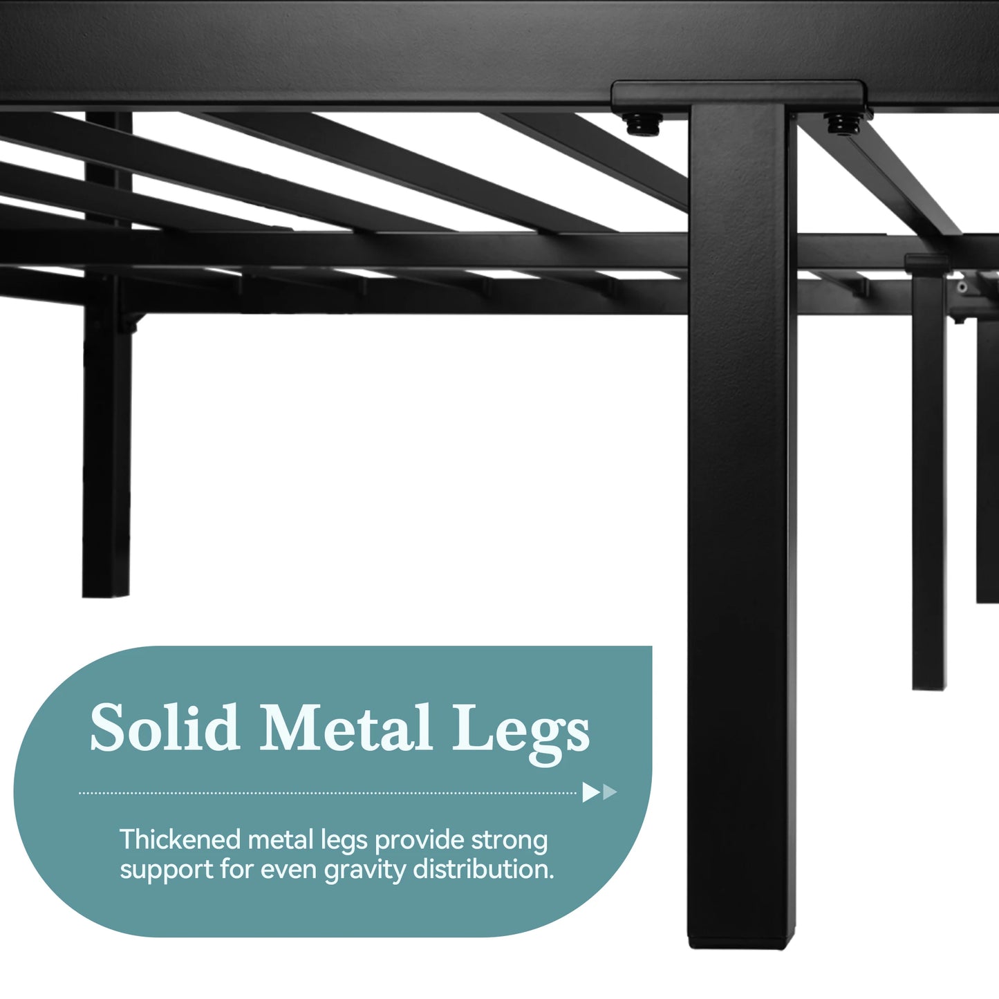 Canopy Bed Frame, 4-Poster, No Box Spring Needed