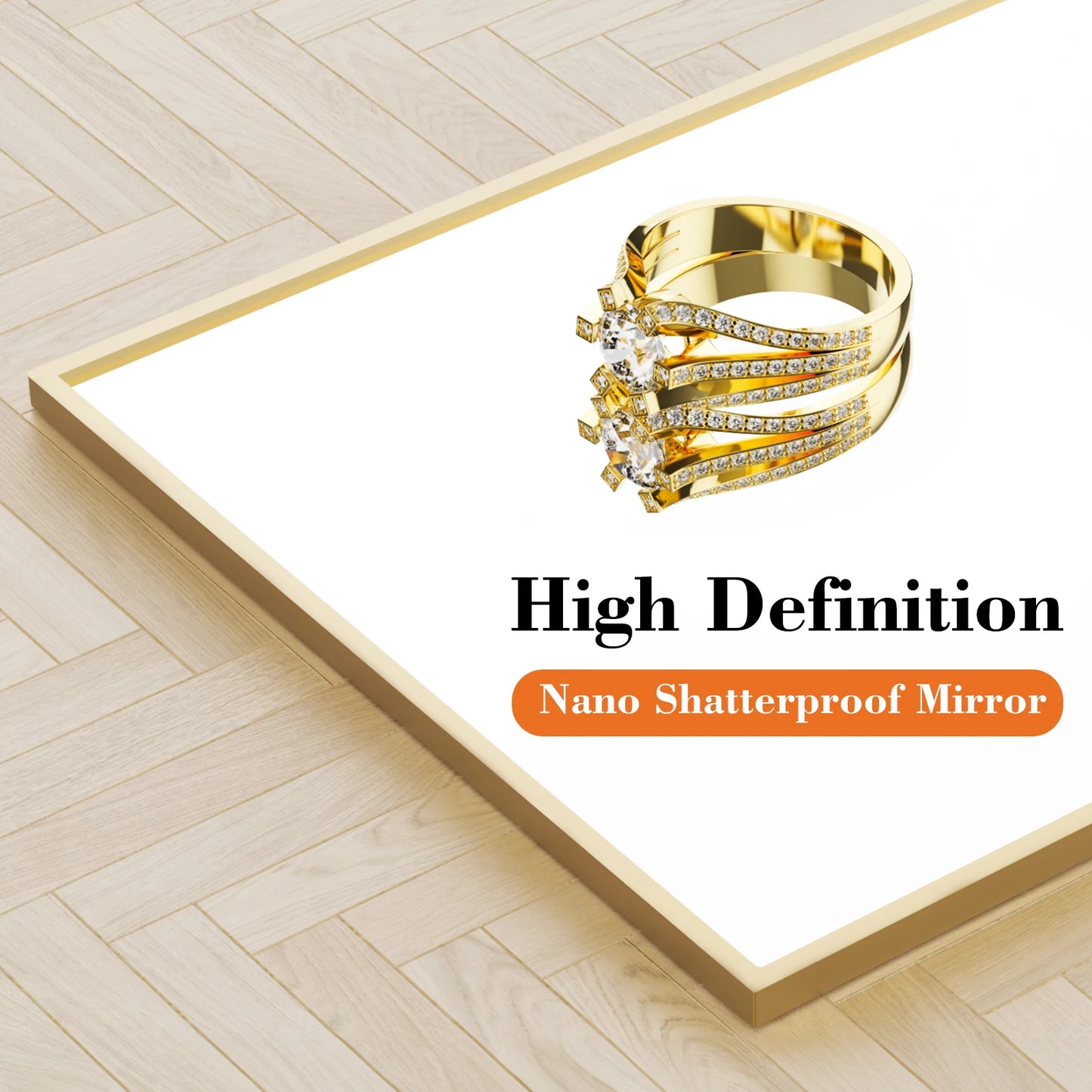 JHK" Mirror with Aluminum Alloy Frame