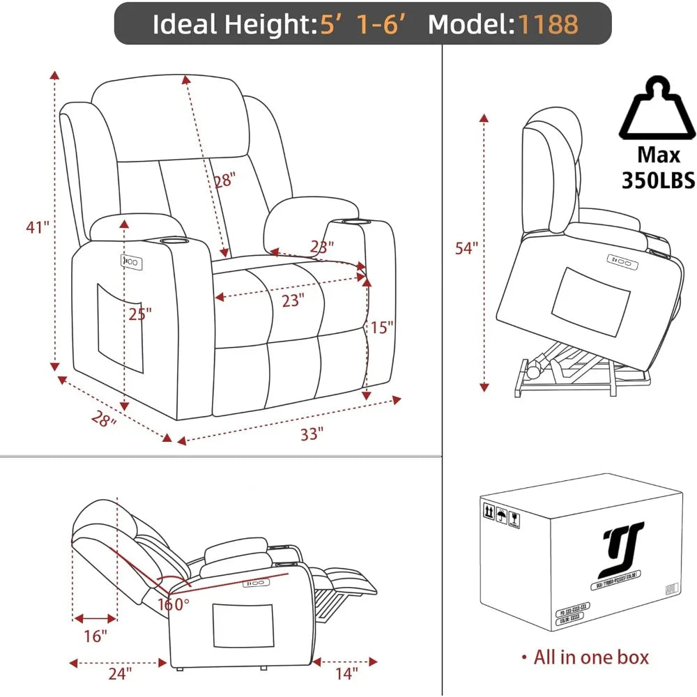 Electric Power Lift Recliner Chair