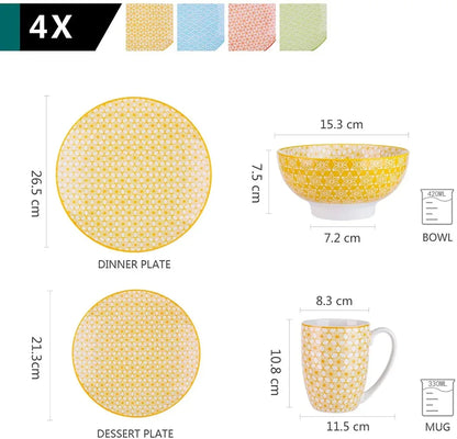 Vancasso Natsuki 16PCS tableware Porcelain Dinnerware Set