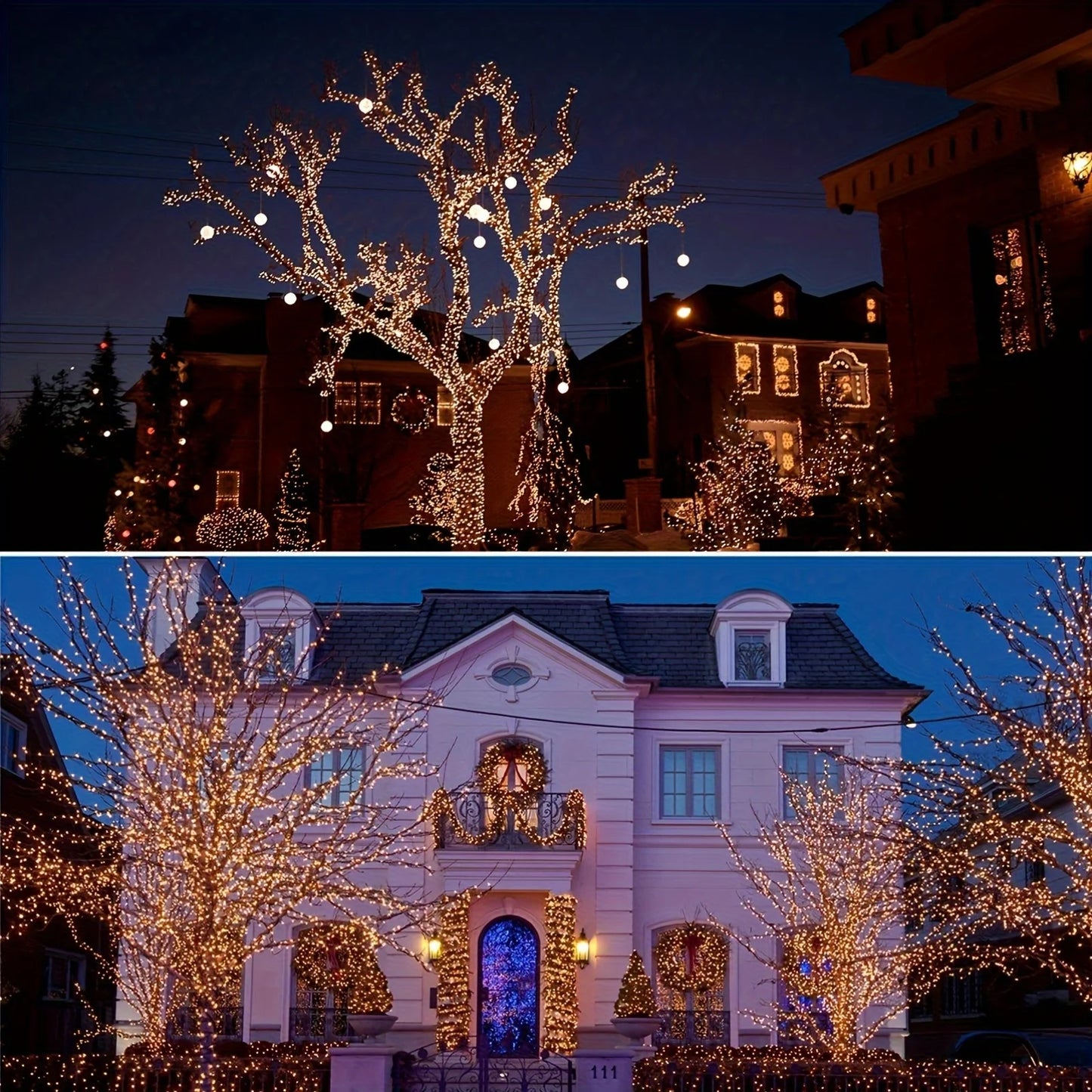 4Pcs 160ft Solar String Lights - 400Pcs Outdoor