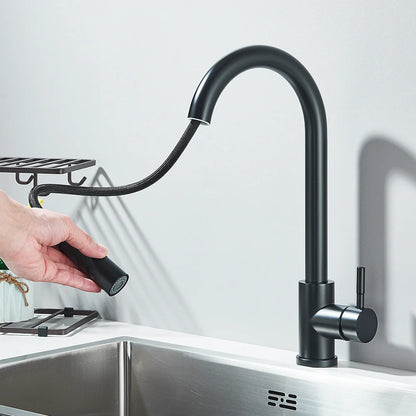 Pull Out Kitchen Faucet Deck Mounted  Tap